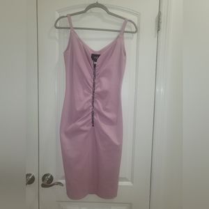 NWT CAVALLI CLASS ROBERTO CAVALLI CRYSTAL EMBELLISHED FRONT ZIP DRESS SIZE SMALL